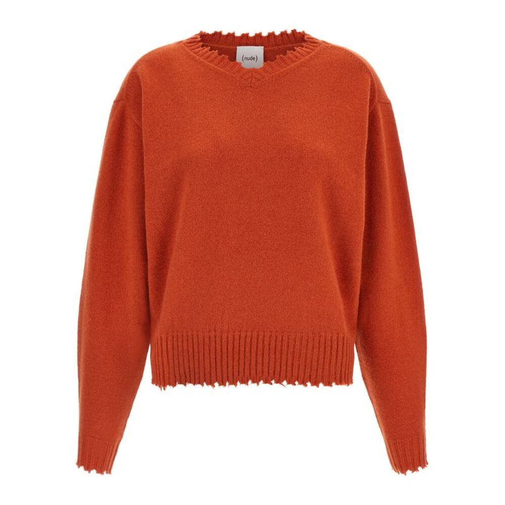 Nude Women Fringed Hem Sweater